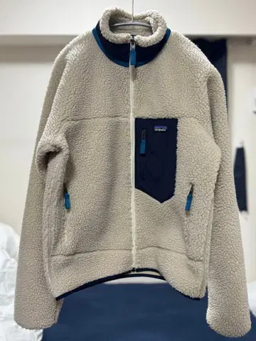 patagonia 레트로X 플리스 자켓 S 베이지 네이비