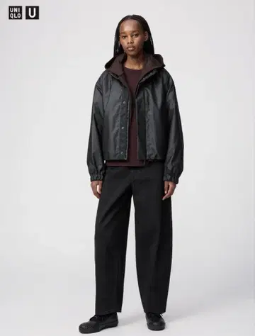 UNIQLOU 금기 커브 팬츠 25 블랙