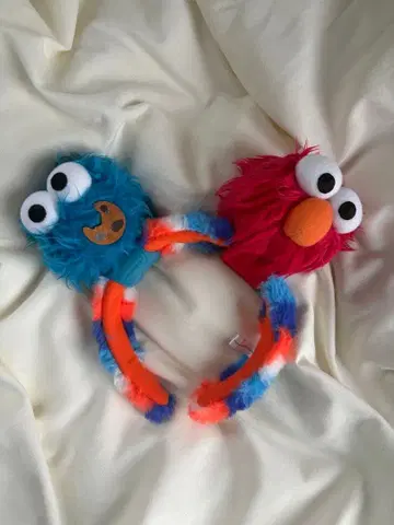 엘모와 쿠키 몬스터 머리띠