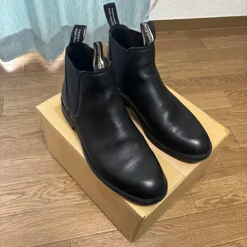 블런드스톤 드레스 모델 7 블랙 사이드 고어 부츠 가죽