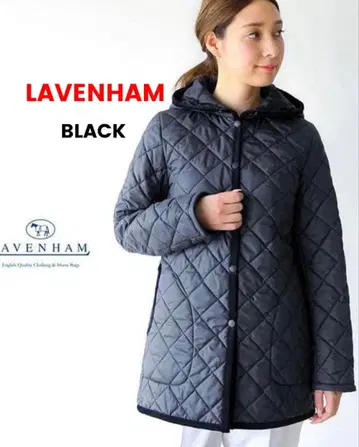 [ 새상품급 ] LAVENHAM 램지 M 블랙 미들 기장 단종 레어