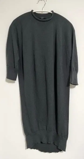 COS 그레이 7부 소매 니트 원피스