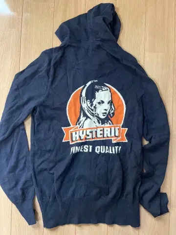 HYSTERIC 네이비 풀 집업 후드티 M