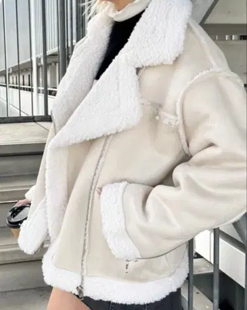 페이크 무스탕 복슬복슬 보아 무스탕 라이더스