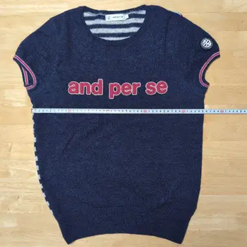 and per se 네이비 니트 스웨터 M