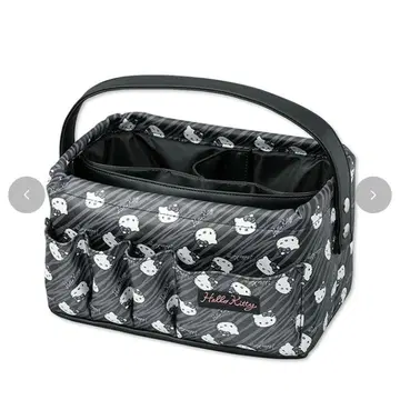 택 포함 새상품 산리오 키티 보관 케이스 제브라 패턴 블랙