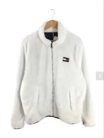 타미힐피거 플리스 자켓 화이트