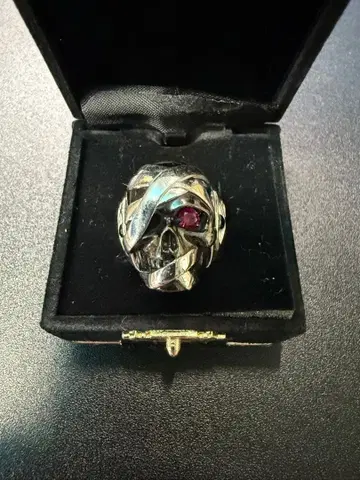 저스틴 데이비스 해골 반지 남성용 스컬링