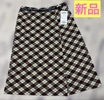 맥그리거 McGREGOR 맥레거 스커트 택 포함 새상품 체크 빨간색