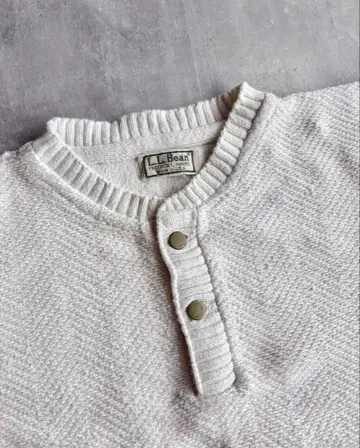 L.L.Bean 코튼 니트 아이보리