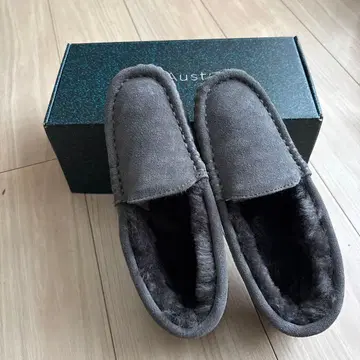 그레이 스웨이드 모카신 (박스 포함)