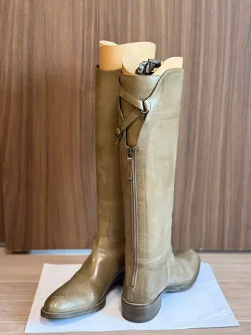 SARTORE 올리브 그린 롱 부츠