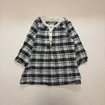 00년대 빈티지 격자 무늬 튜닉 쇼와 여자 아카이브 y2k