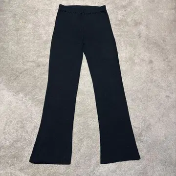 프레임워크 리브 니트 팬츠 블랙 38