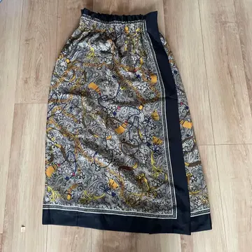 페이즐리 무늬 롱 스커트