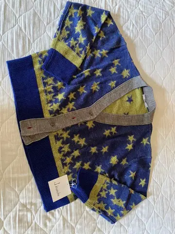 J.b 가디건 사이즈 38 멀티 블루