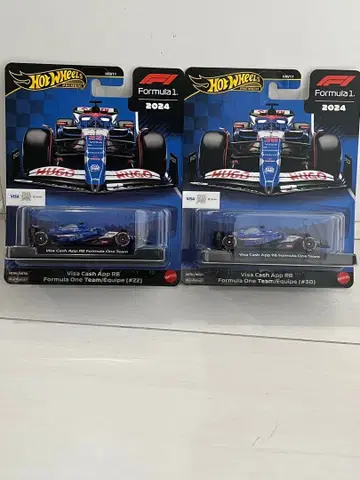 핫휠 포뮬러1 비자캐시 2대 세트 #22 #30 츠노다