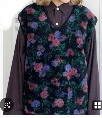 VANS x BEAMS BOY / 별주 플라워 플리스 베스트