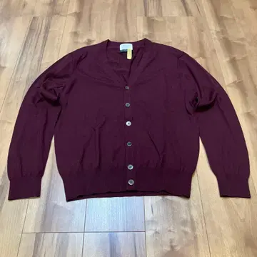 [ 클리닝 완료 ] EDIFICE 가디건 버건디 와인 레드