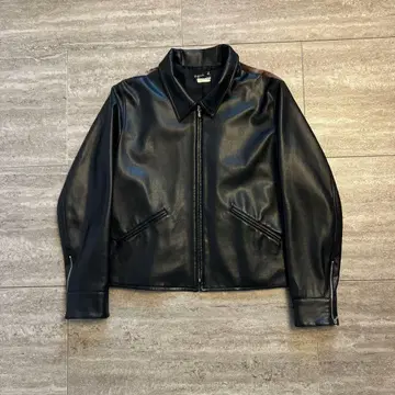 agnes b. paris leather jacket 90s