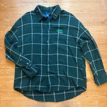 Afterbase 그린 체크 셔츠