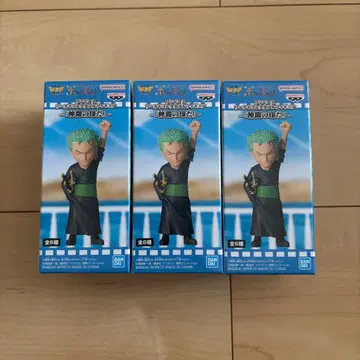 [미사용 새상품] 원피스 월드 컬렉션 동료의 증표다 조로 3체 세트