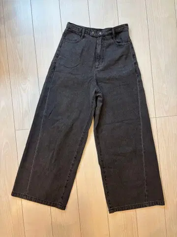 LOUNIE 데님 와이드 팬츠 36 사이즈 블랙