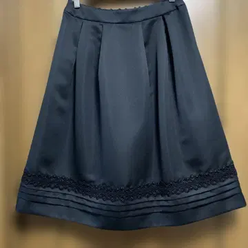 블랙 플레어 스커트 42