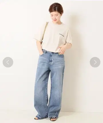 스픽 앤 스팬 5 1/2 LOOSE-STRAIGHT DENIM 새상품