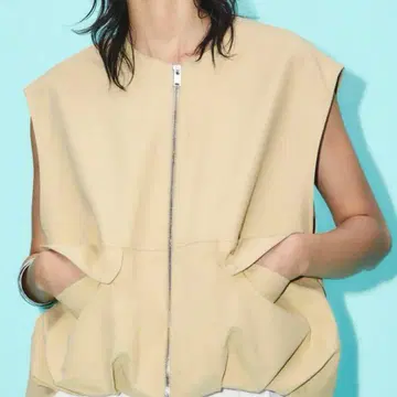 ZARA 코튼 벌룬 볼륨 베스트