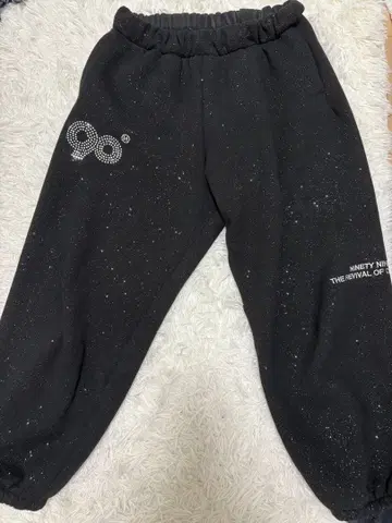 9090girl Logo Glitter Light Sweat Pants