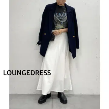 LOUNGEDRESS 컷 조젯 머메이드 스커트 화이트 S 사이즈