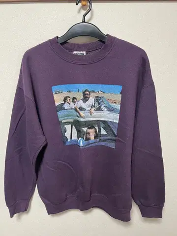 [초레어] Lee 퍼플 프린트 맨투맨 L