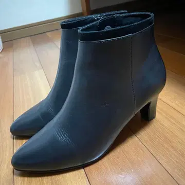 숏부츠 천연 가죽 블랙