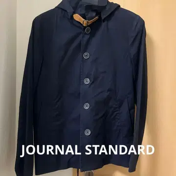 네이비 후드 코트 저널 스탠다드 자켓 클리닝 완료
