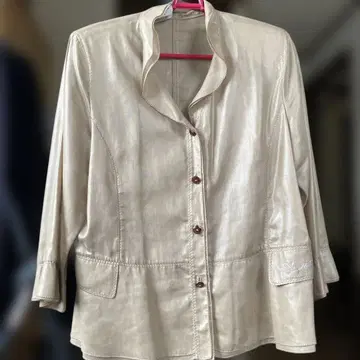 새상품급 [다] 8부 소매 베이지 자켓