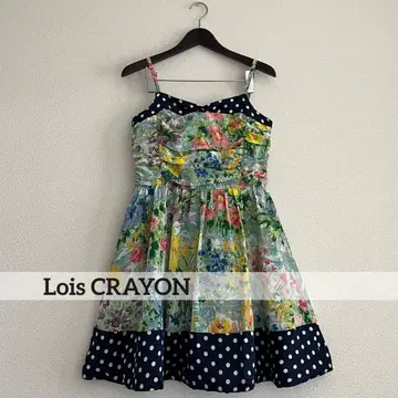 [ Lois CRAYON 로이스크레용 ] 수채화 패턴 도트 원피스