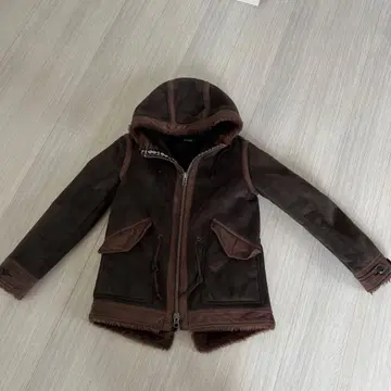 JOURNAL STANDARD 후드 부착 무스탕 코트