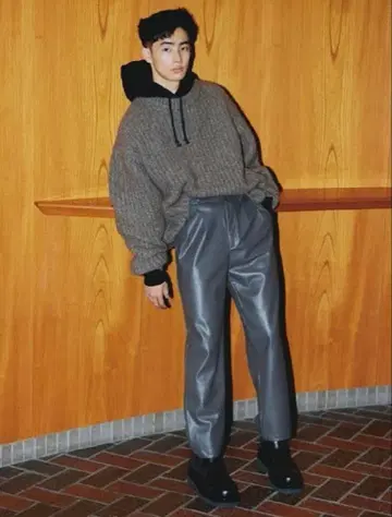 새상품급 NKNIT YAKU big KNIT 브라운