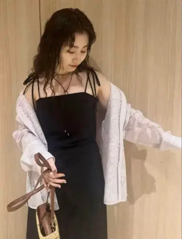 FRAYI.D 플라워 레이스 오버 셔츠 라벤더