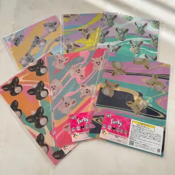 다이토 복권 퍼비 F상 클리어 파일 스티커 6종 세트