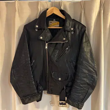 Schott NYC 소 택 더블 라이더 자켓