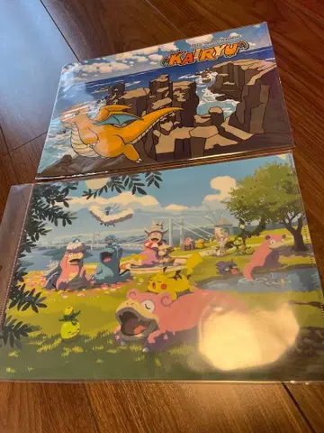 포켓몬 센터 카가와 한정판 클리어 파일 포켓몬 로컬 Acts 망나뇽