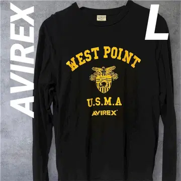 AVIREX 웨스트 포인트 U.S.M.A. 긴팔 티셔츠 L