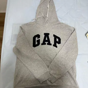 GAP 그레이 후드 부착 후드티
