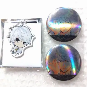 DEATH NOTE 니어 메탈 캔뱃지 2개 아크릴 키링 세트