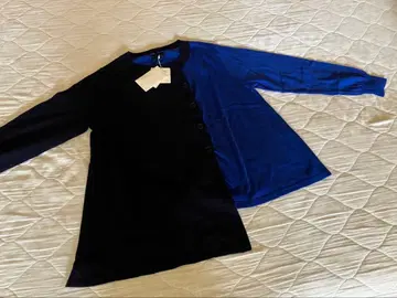 타바사 네이비와 블루의 가디건 M 사이즈