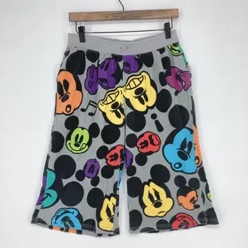 TOKYO DISNEY RESORT 컬러풀 미키 패턴 하프 팬츠