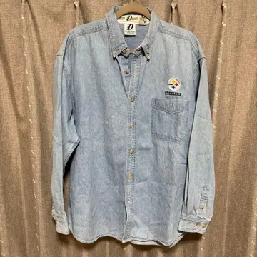 y110904 DYNASTY LEGENDS 데님 셔츠 긴팔 포켓 L