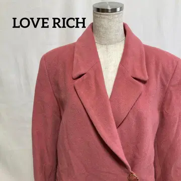 LOVE RICH 핑크 테일러드 자켓